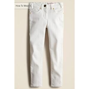 NWT J. Crew Crewcuts Girls' White Runaround Jeans 16